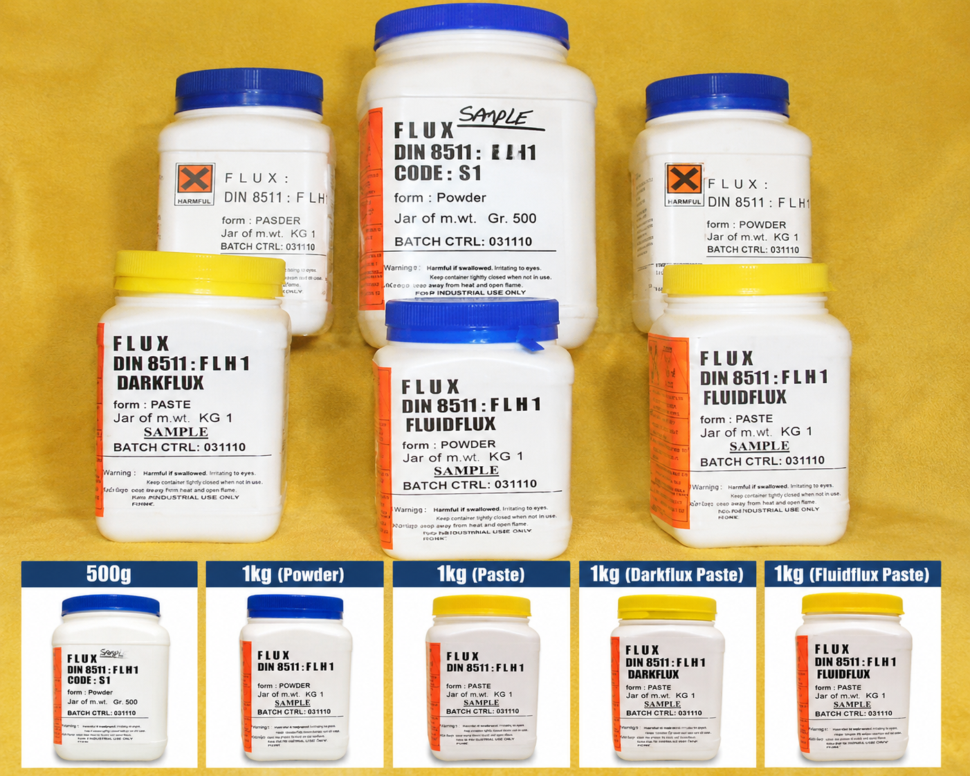 Fluxvill brazing flux