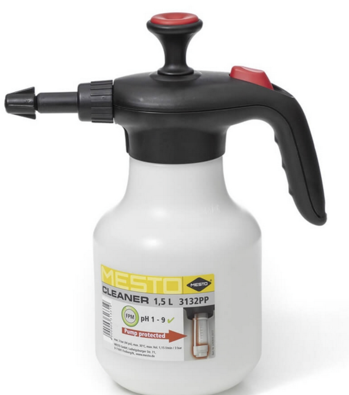 MESTO Cleaner 3132PP Acid Resistant Pressure Sprayer – 1.5L
