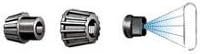 Mesto hand pump fan nozzles black insert 1428p