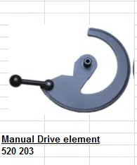 Wig spitz manual drive element 520.203