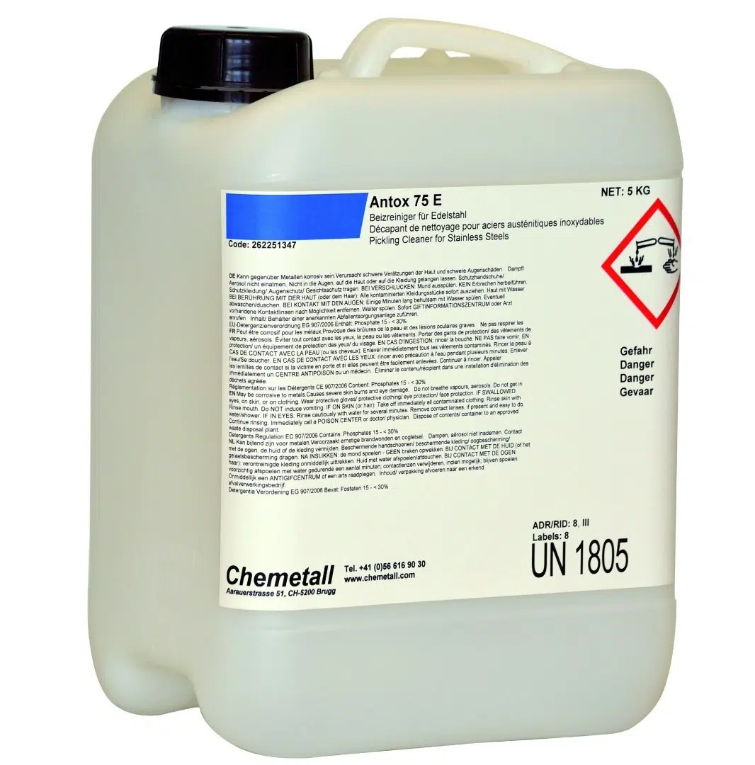 Antox 75E surface cleaner in 5kg container